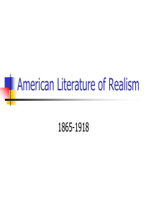 现实主义-American-Literature-of-Realism