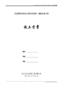 拆除植筋改造施工方案