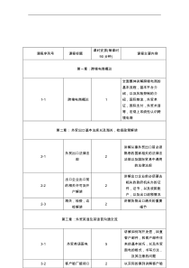 跨境电商教学课程纲要
