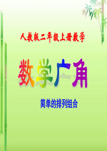 人教版二年级上册数学第八单元《数学广角》课件