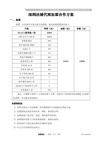 代理加盟合作方案
