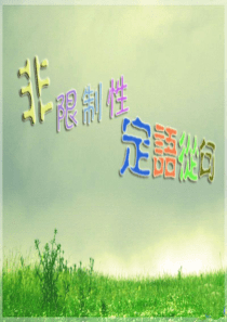 非限定性定语从句讲解