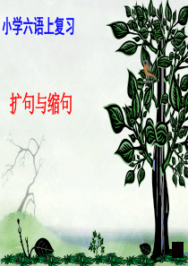 六语上缩句、扩句复习课件Ppt