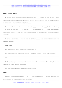高考英语作文模板大全