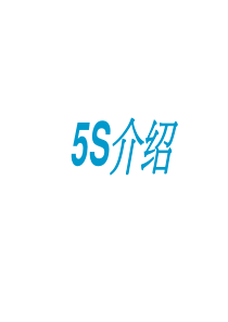 5S在企业管理中的规定