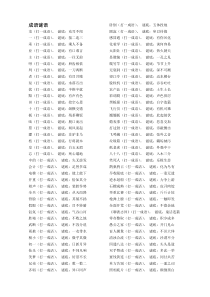 成语谜语