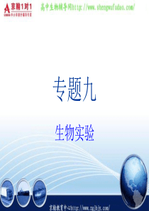 高中生物专题复习课件生物实验