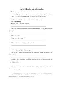 高中英语必修4Unit3AtasteofEnglishhumour--Readingandunder