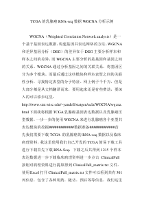 TCGA的乳腺癌RNA-seq数据WGCNA分析示例