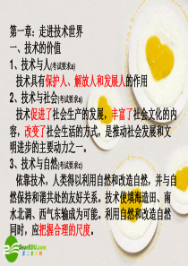 高一通用技术技术与设计1-2章复习必修1