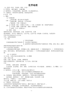 高考世界地理复习要点(广东用)