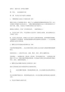 高中政治必修2复习提纲