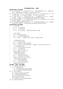 高中地理必修和选修教材目录表
