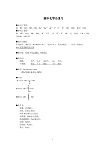 高中生物知识总结