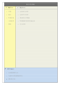 康奈尔笔记打印模板