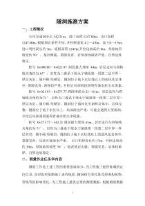 隧洞施测方案