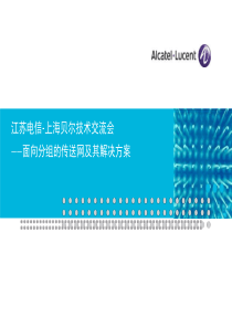 面向分组的传送网及其解决方案