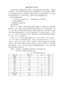 项目四--实训--编制采购计划训练1