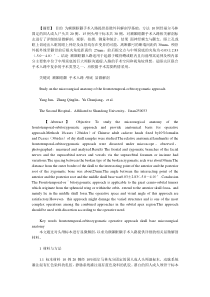 额颞眶颧入路的显微解剖学研究