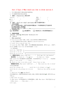 重庆市云阳盛堡初级中学七年级英语上册Unit3Topic3Whatwouldyouliketodri
