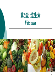 食品化学-第六章-维生素