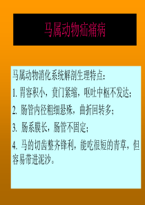 马属动物疝痛病.