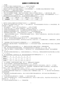 金融统计分析复习题01