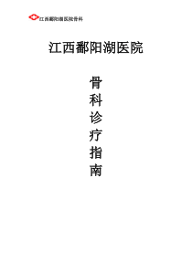 骨科疾病诊疗指南