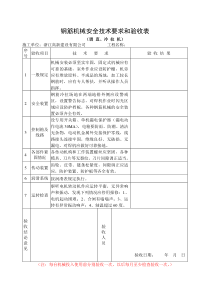 钢筋机械安全技术要求和验收(调直冷拉机)