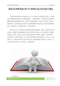 青岛达内网营讲座分享-中小型网站SEO优化的若干建议