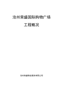沧州国购工程概况