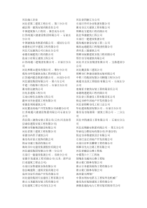 河北所有施工企业名单