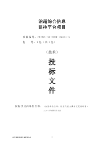 治超综合信息平台施工组织