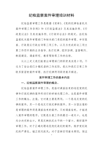纪检监察案件审理培训材料(电子版)