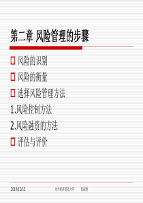 风险管理经贸大学教程金融也要用