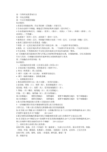 高一生物必修一知识点