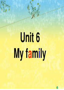 精美课件meet-my-familyA