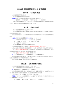 逻辑学总复习