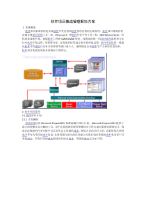 软件项目集成管理解决方案