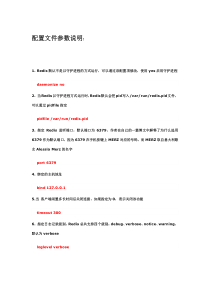 配置文件参数说明