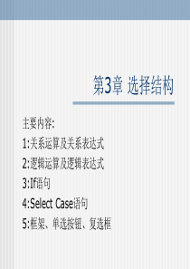 vb选择结构