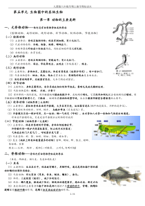 人教版八年级生物上册生物知识点