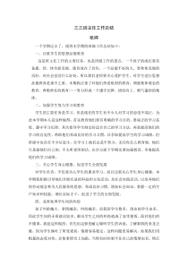 班主任工作总结简短