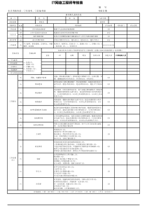 IT工程师考核表