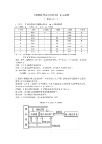 微机原理及接口技术复习提纲