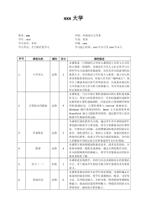 课程描述(英语专业)
