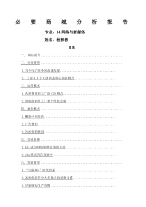 必要商城分析报告