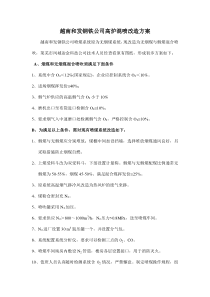 越南和发钢铁公司高炉混喷改造方案