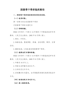 胫腓骨干骨折临床路径