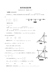 自主招生考试数学试卷(有解析)(1)
